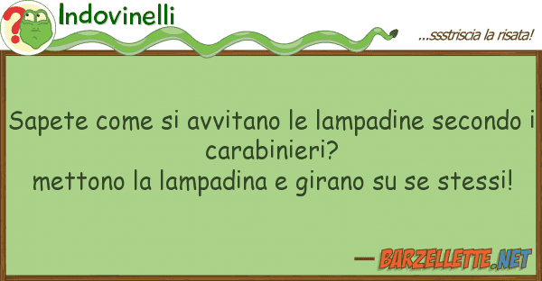 Indovinelli sapete avvitano lampadine sec