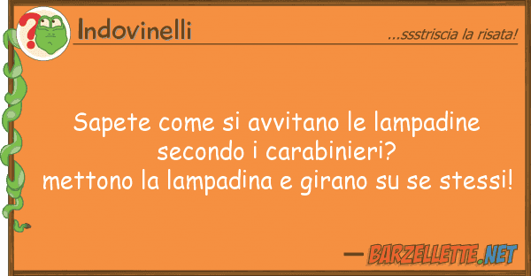 Indovinelli sapete avvitano lampadine sec