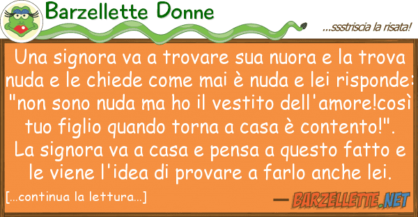 Barzellette Donne signora va trovare nuora
