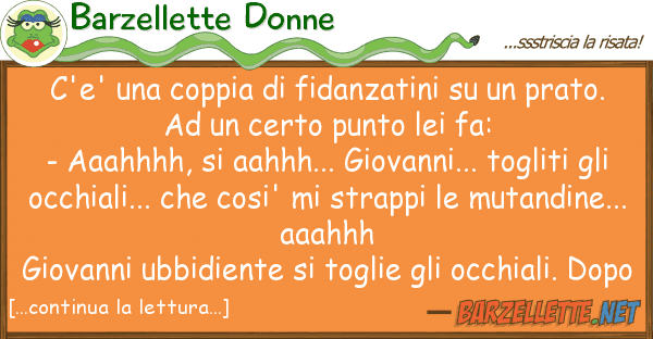 Barzellette Donne c'e' coppia fidanzatini pra