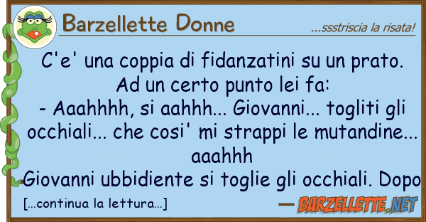 Barzellette Donne c'e' coppia fidanzatini pra