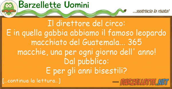 Barzellette Uomini direttore circo: e gab