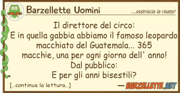 Barzellette Uomini direttore circo: e gab