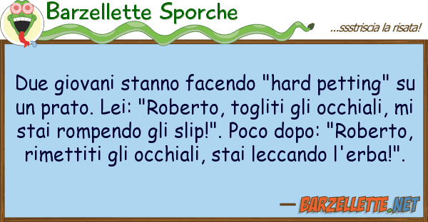 Barzellette Sporche due giovani stanno facendo "hard petting