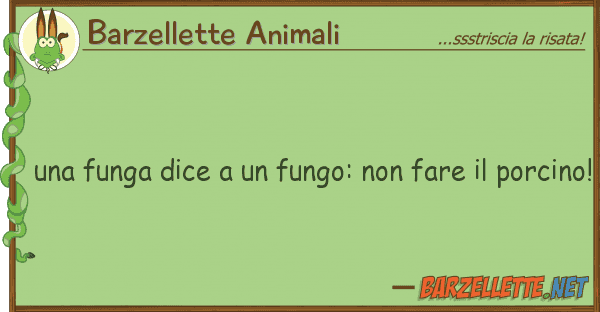 Barzellette Animali funga dice fungo: fare p