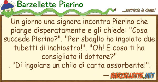 Barzellette Pierino giorno signora incontra pierino