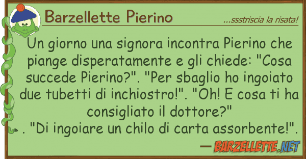 Barzellette Pierino giorno signora incontra pierino
