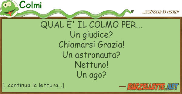 Colmi qual e' colmo per... un giudice?