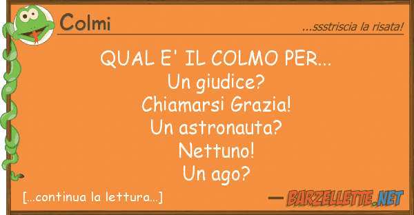 Colmi qual e' colmo per... un giudice?