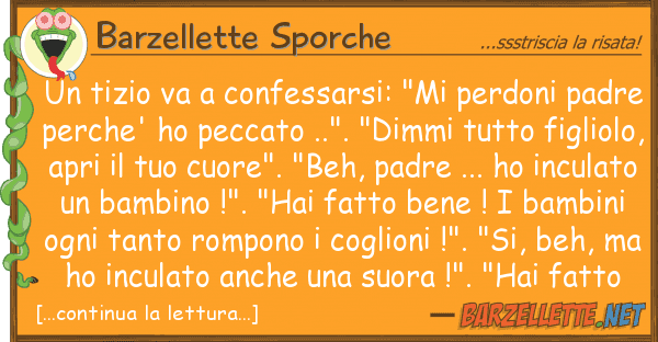 Barzellette Sporche tizio va confessarsi: "mi perdoni p