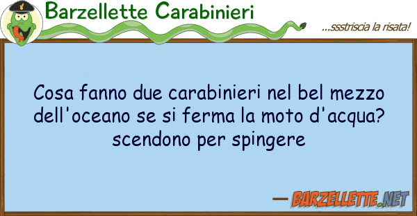 Barzellette Carabinieri cosa fanno due carabinieri bel mezzo