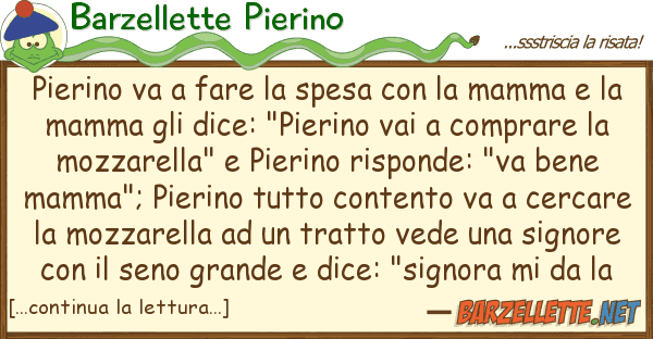 Barzellette Pierino pierino va fare spesa mamma