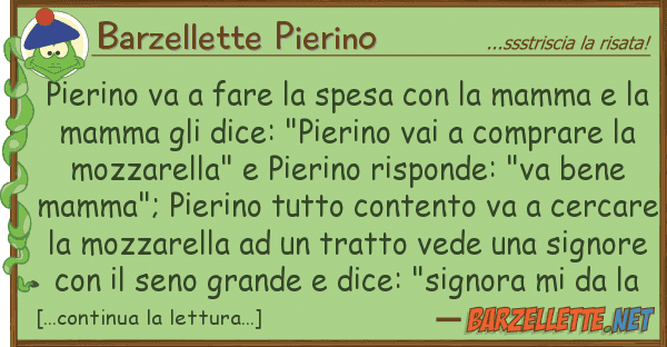 Barzellette Pierino pierino va fare spesa mamma