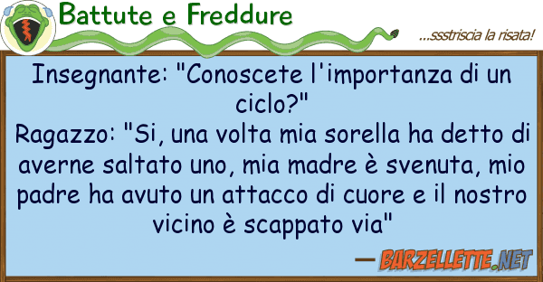 Battute e Freddure insegnante: "conoscete l'importanza u