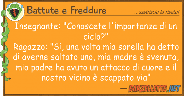 Battute e Freddure insegnante: "conoscete l'importanza u