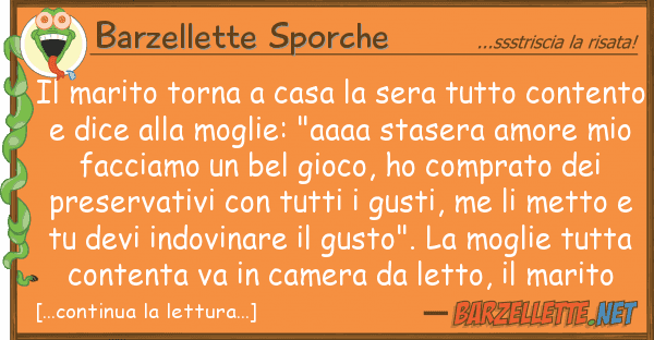 Barzellette Sporche marito torna casa sera
