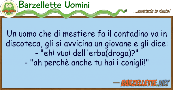 Barzellette Uomini uomo mestiere fa contadino