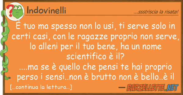 Indovinelli è spesso usi, serve so