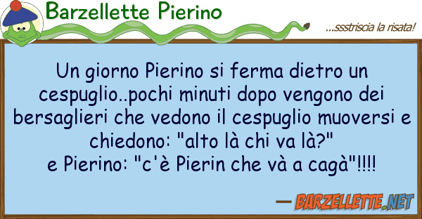 Barzellette Pierino giorno pierino ferma dietro ces