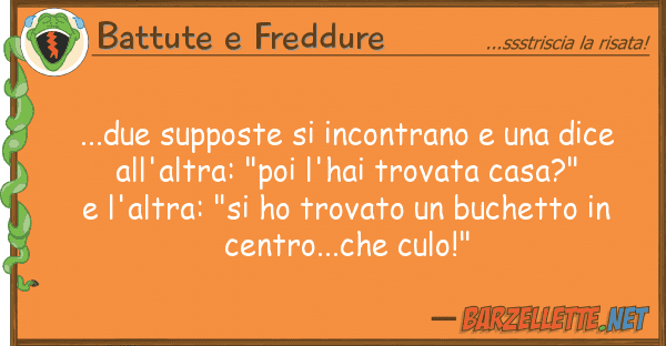Battute e Freddure ...due supposte incontrano dice