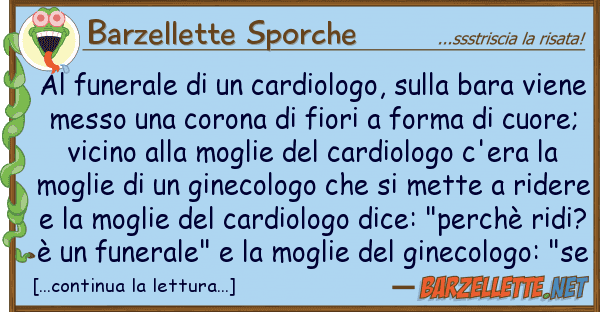 Barzellette Sporche funerale cardiologo, bara