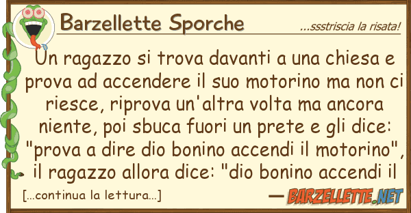 Barzellette Sporche ragazzo trova davanti chiesa