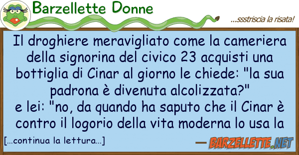 Barzellette Donne droghiere meravigliato cameri
