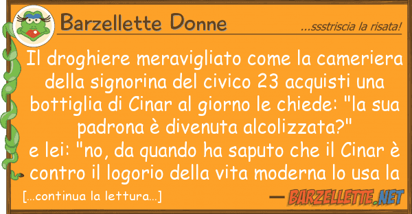 Barzellette Donne droghiere meravigliato cameri