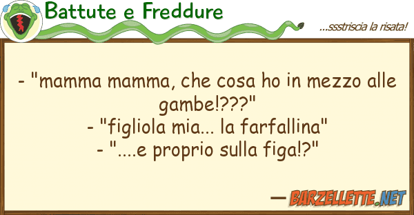 Battute e Freddure - "mamma mamma, cosa ho mezzo