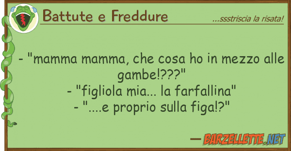 Battute e Freddure - "mamma mamma, cosa ho mezzo
