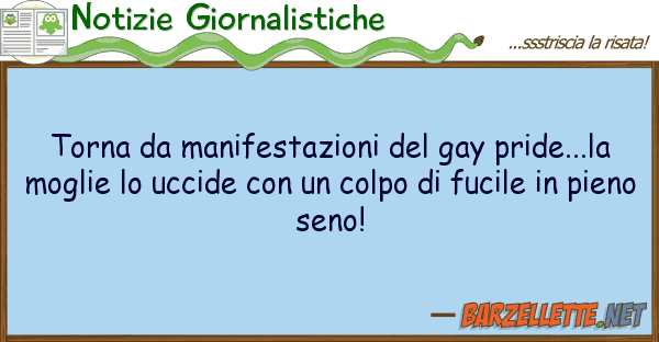 Notizie Giornalistiche torna manifestazioni gay pride...