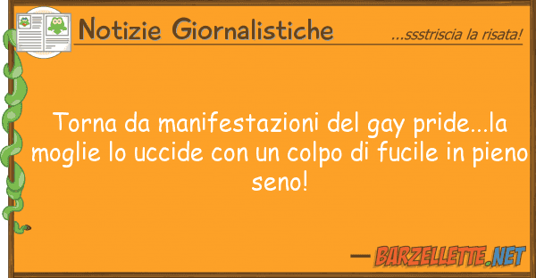 Notizie Giornalistiche torna manifestazioni gay pride...