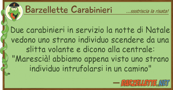 Barzellette Carabinieri due carabinieri servizio notte
