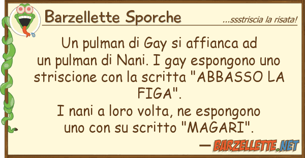 Barzellette Sporche pulman gay affianca ad un pulm
