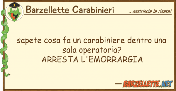 Barzellette Carabinieri sapete cosa fa carabiniere dentro
