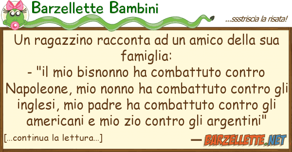 Barzellette Bambini ragazzino racconta amico