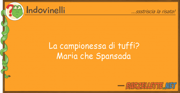 Indovinelli campionessa tuffi? maria span