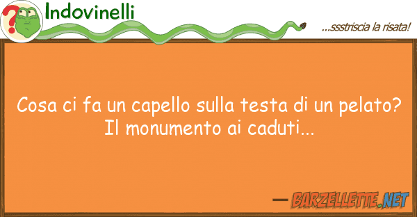 Indovinelli cosa fa capello testa