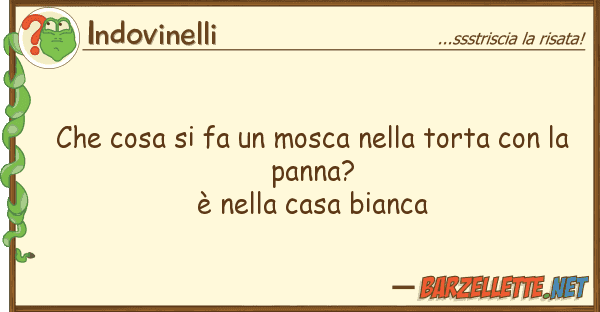 Indovinelli cosa fa mosca torta