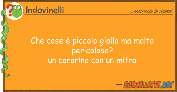 Indovinelli cose è piccolo giallo molto peri