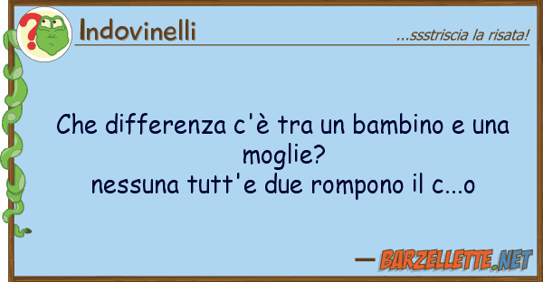 Indovinelli differenza c'è bambino