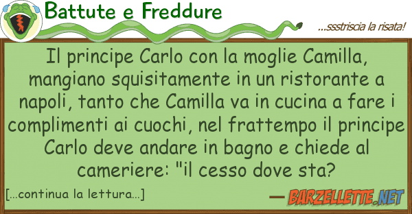 Battute e Freddure principe carlo moglie camilla,