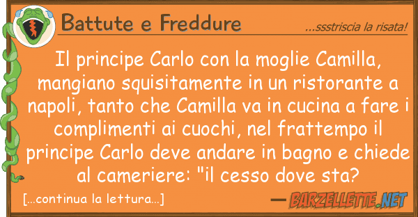 Battute e Freddure principe carlo moglie camilla,