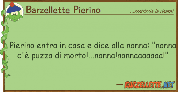 Barzellette Pierino pierino entra casa dice nonna: