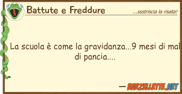 Battute e Freddure scuola è gravidanza...9 mesi