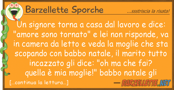 Barzellette Sporche signore torna casa lavoro dic