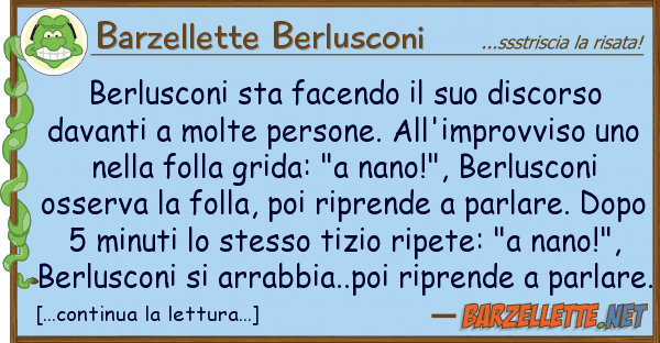 Barzellette Berlusconi berlusconi sta facendo discorso d
