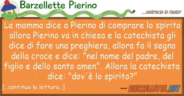 Barzellette Pierino mamma dice pierino comprare s