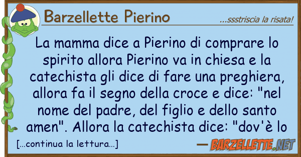 Barzellette Pierino mamma dice pierino comprare s