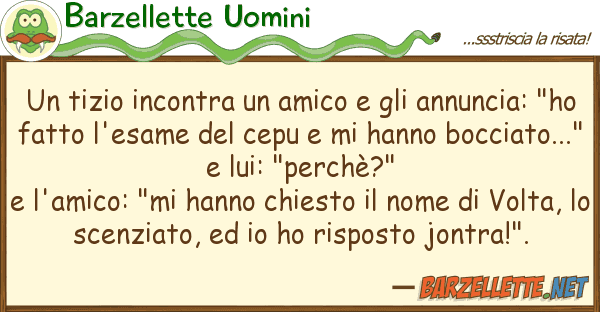 Barzellette Uomini tizio incontra amico annunci